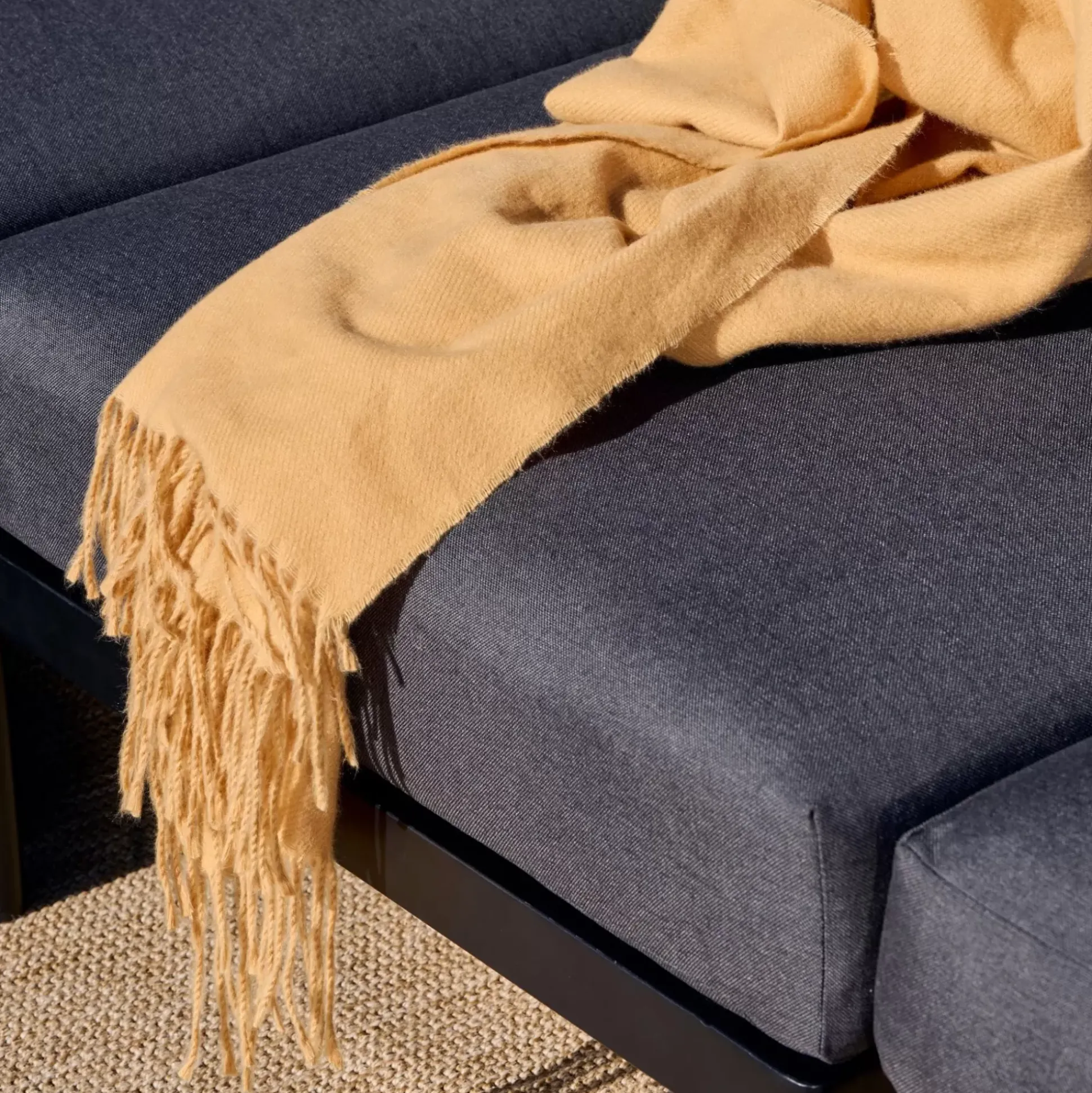 Mantas<CASA Marta Manta Marron Claro