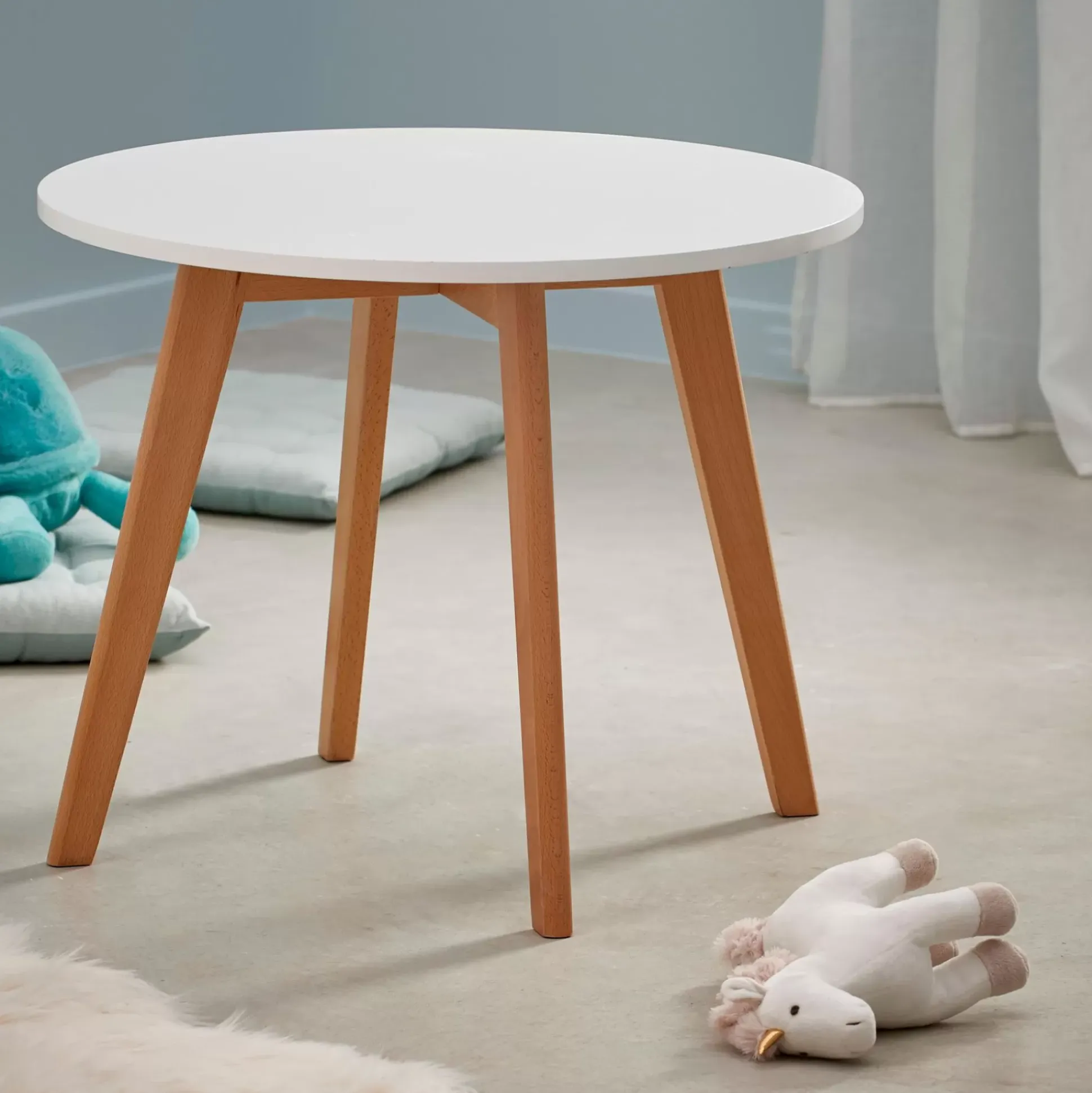 Muebles Para Niños<CASA Mathias Mesa Para Ninos Blanco, Natural