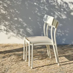 Sillas De Jardín<CASA Mavas Silla Apilable Blanco