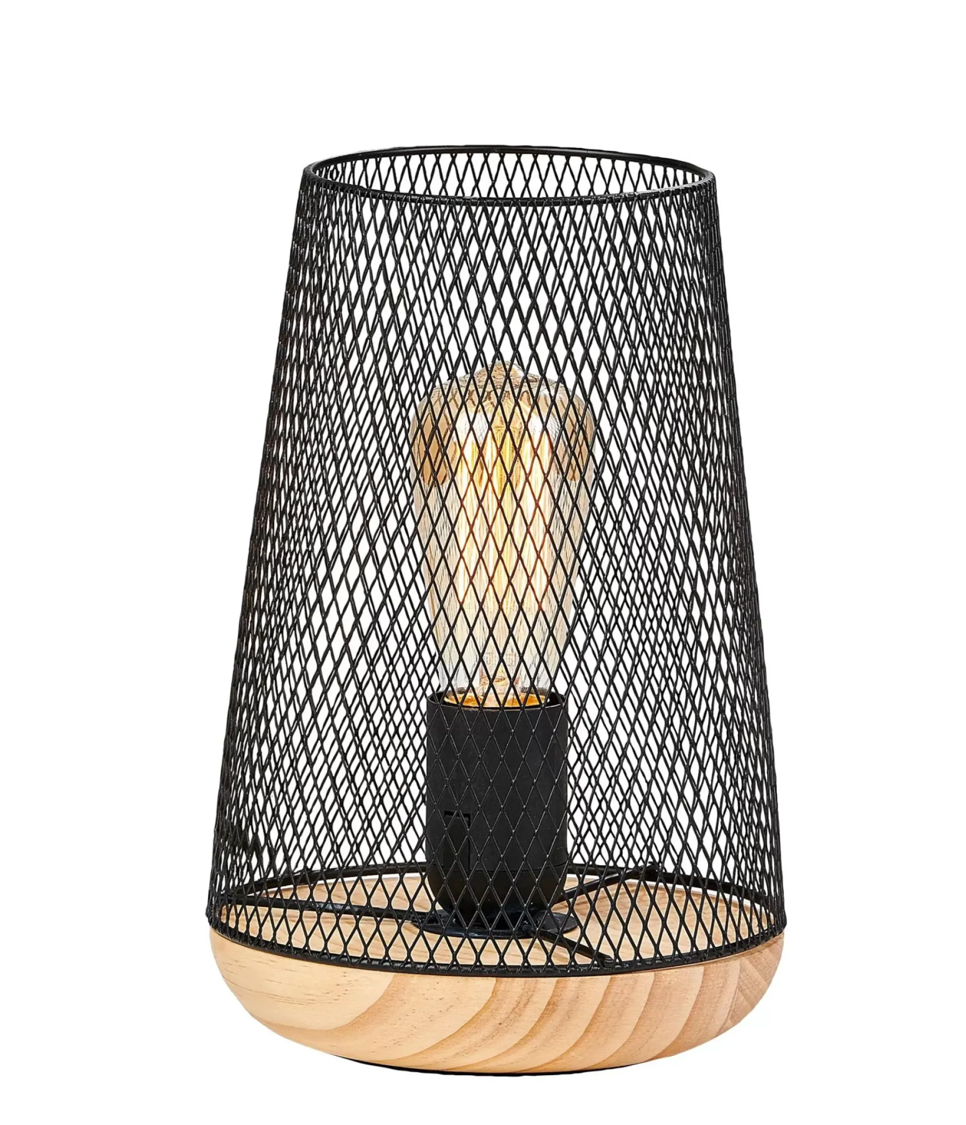 Lamparas De Mesa<CASA Mesh Lampara De Mesa Negro