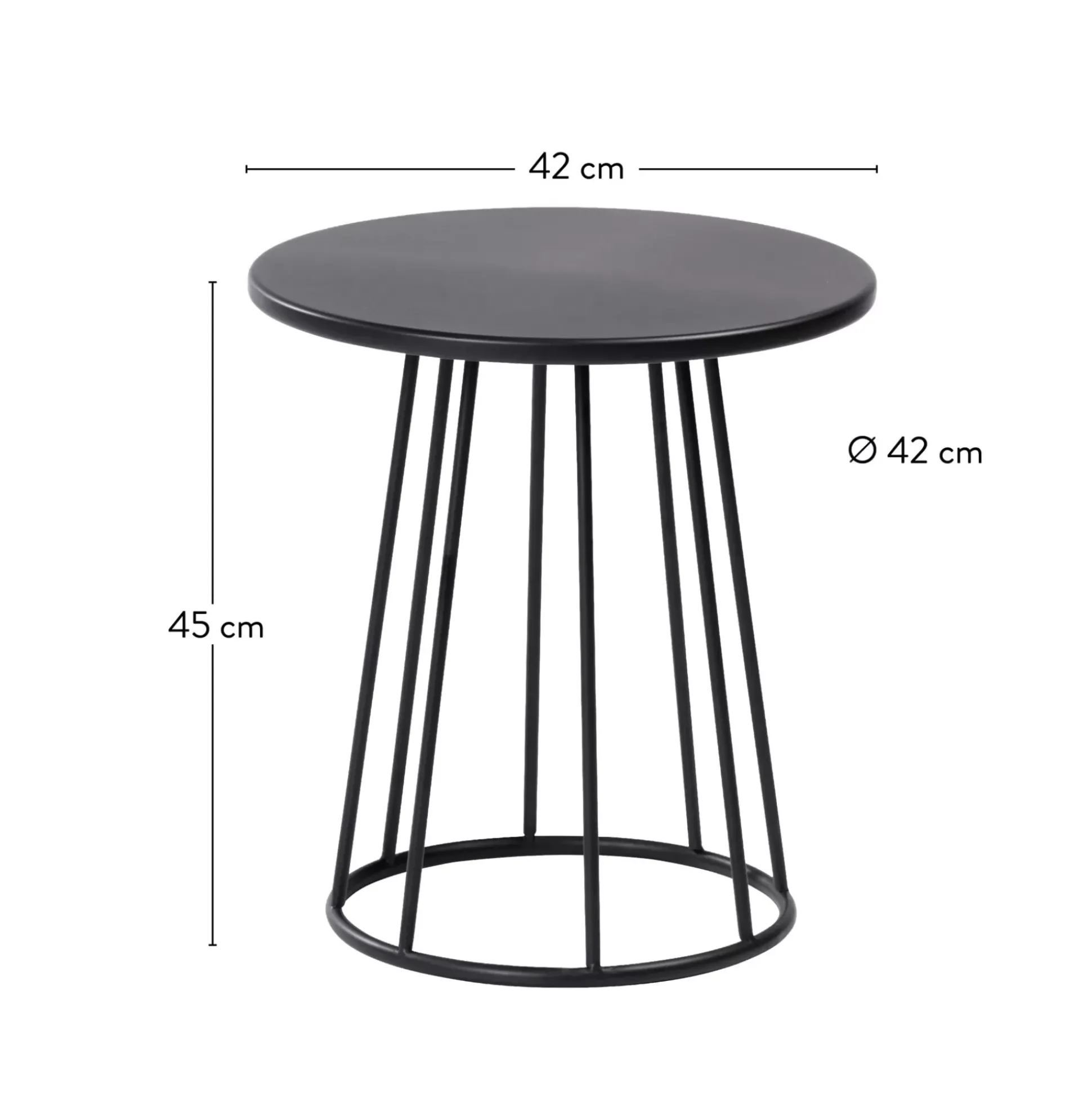 Mesas Auxiliares<CASA Miller Mesa Auxiliar Negro