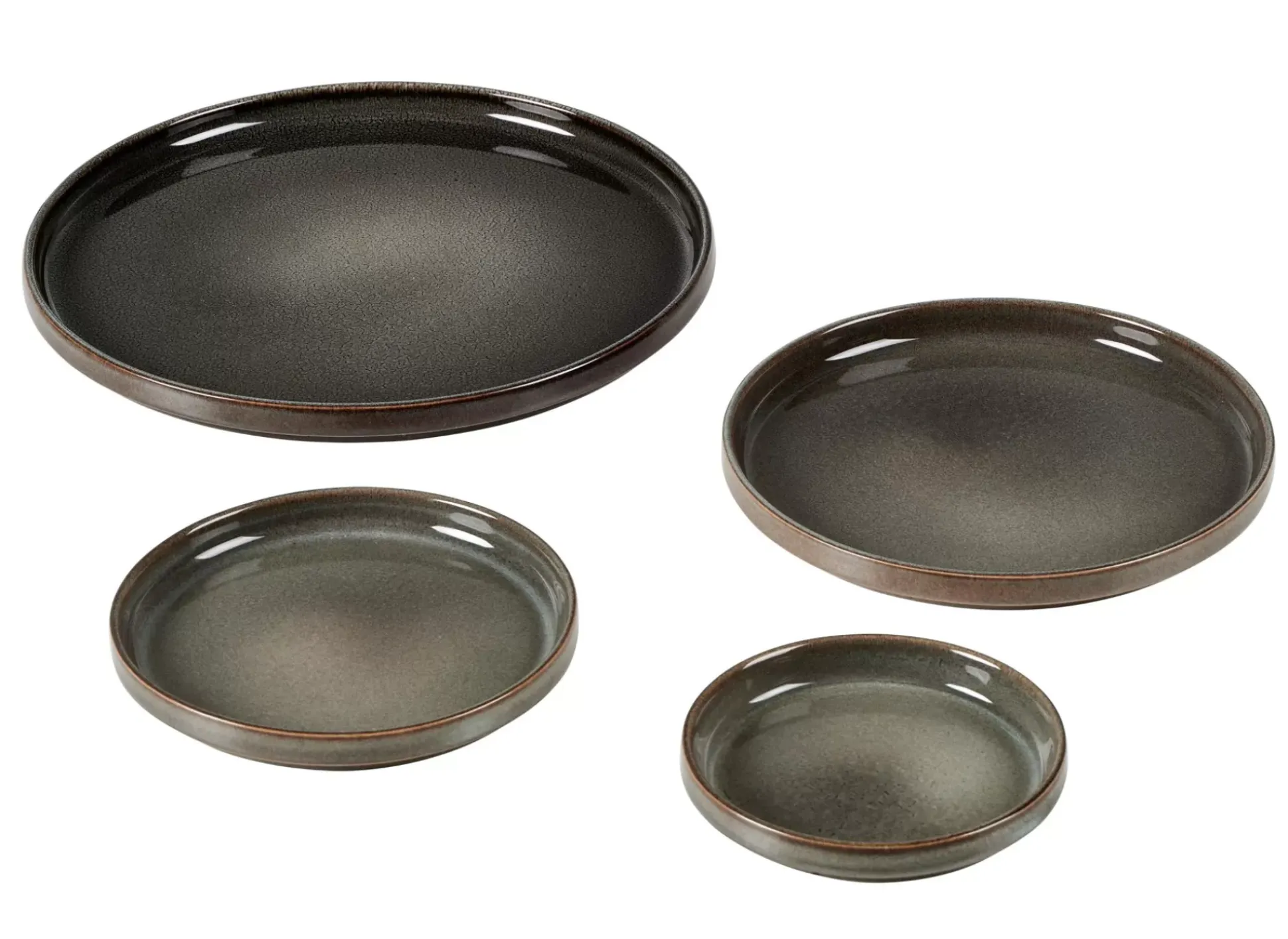 Platos<CASA Mineral Graphite Plato Gris