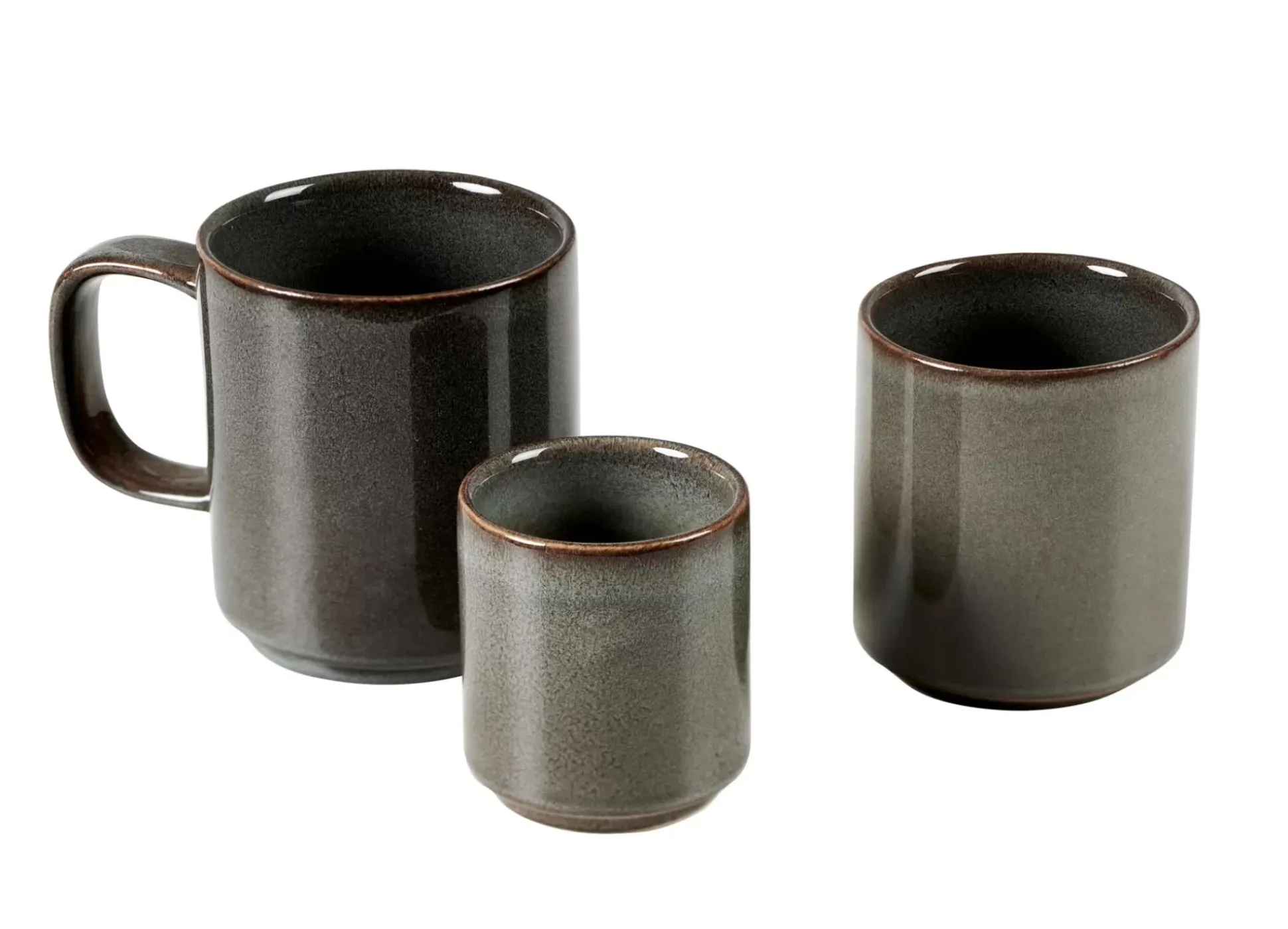 Tacitas<CASA Mineral Graphite Taza Sin Asa Gris