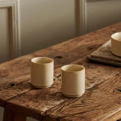 Tacitas<CASA Mineral Sand Taza De Espresso Beis