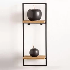 Estanterías<CASA Mix&Match Estanteria De Pared Negro, Natural