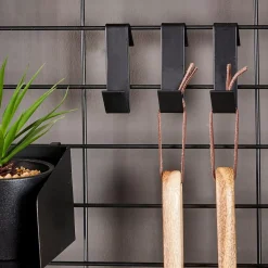 Decoracion De Pared<CASA Modular 5 Ganchos/S Negro
