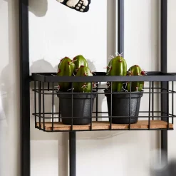 Decoracion De Pared<CASA Modular Cesta Negro