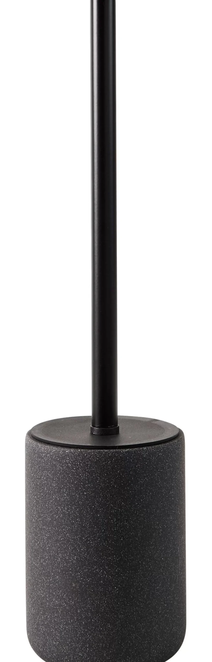 Accesorios Water<CASA Moon Cepillo Wc En Soporte Negro, Gris Oscuro