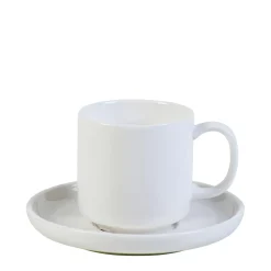 Tazas<CASA Moon Taza Y Plato Blanco