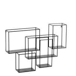 Estanterías<CASA Multo Estanteria Para Colgar Negro