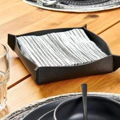 Soportes De Servilletas<CASA Nappa Servilletero Negro