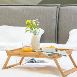 Bandejas<CASA New Bamboo Bandeja De Cama Natural