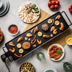 Equipamiento De Cocina<CASA New Plancha Plancha Para Asar Xxl Negro