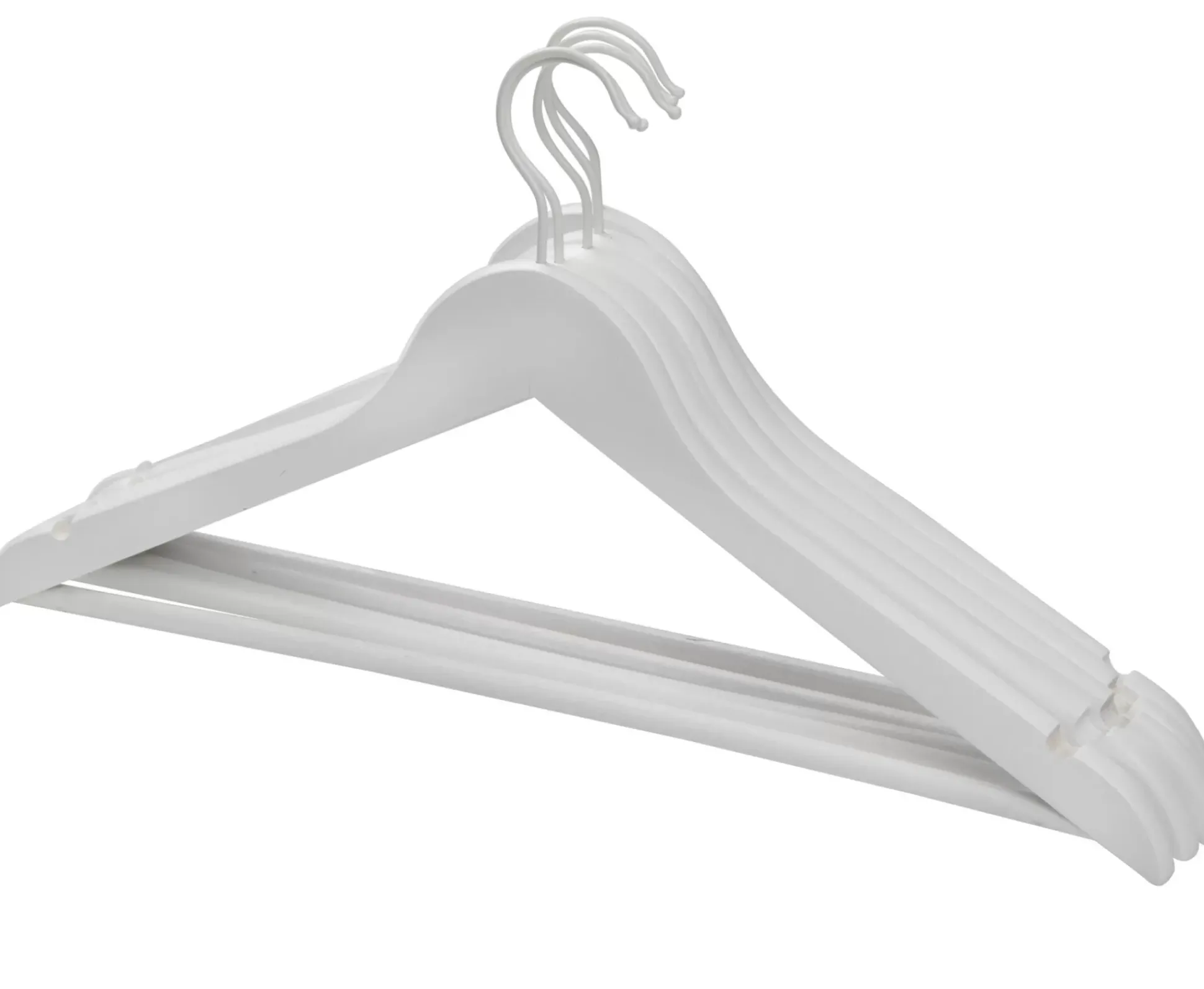 Perchas<CASA New Wood Perchas Juego De 5 Blanco