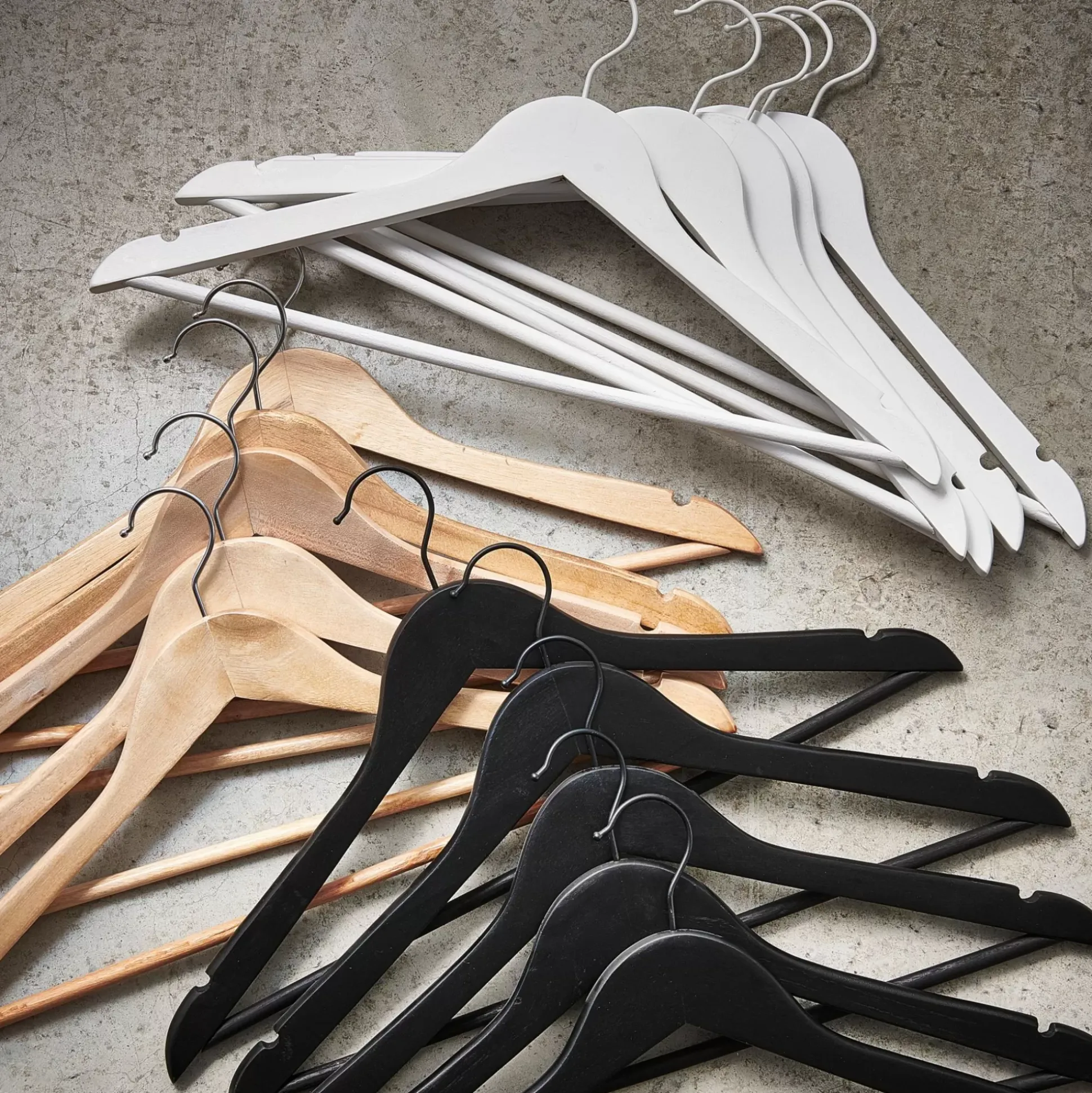 Perchas<CASA New Wood Perchas Juego De 5 Blanco