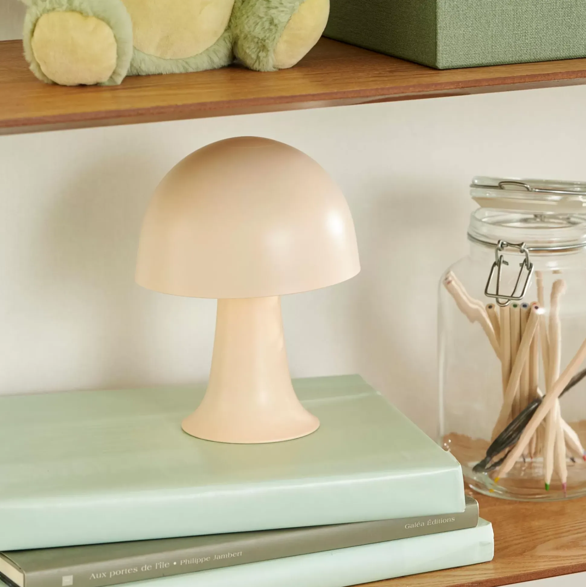 Lamparas De Mesa<CASA Noelies Lampara De Mesa Crema