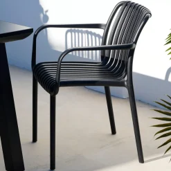 Sillas De Jardín<CASA Nomi Silla Negro