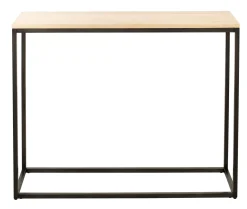 Consolas<CASA Oak Consola Negro, Natural