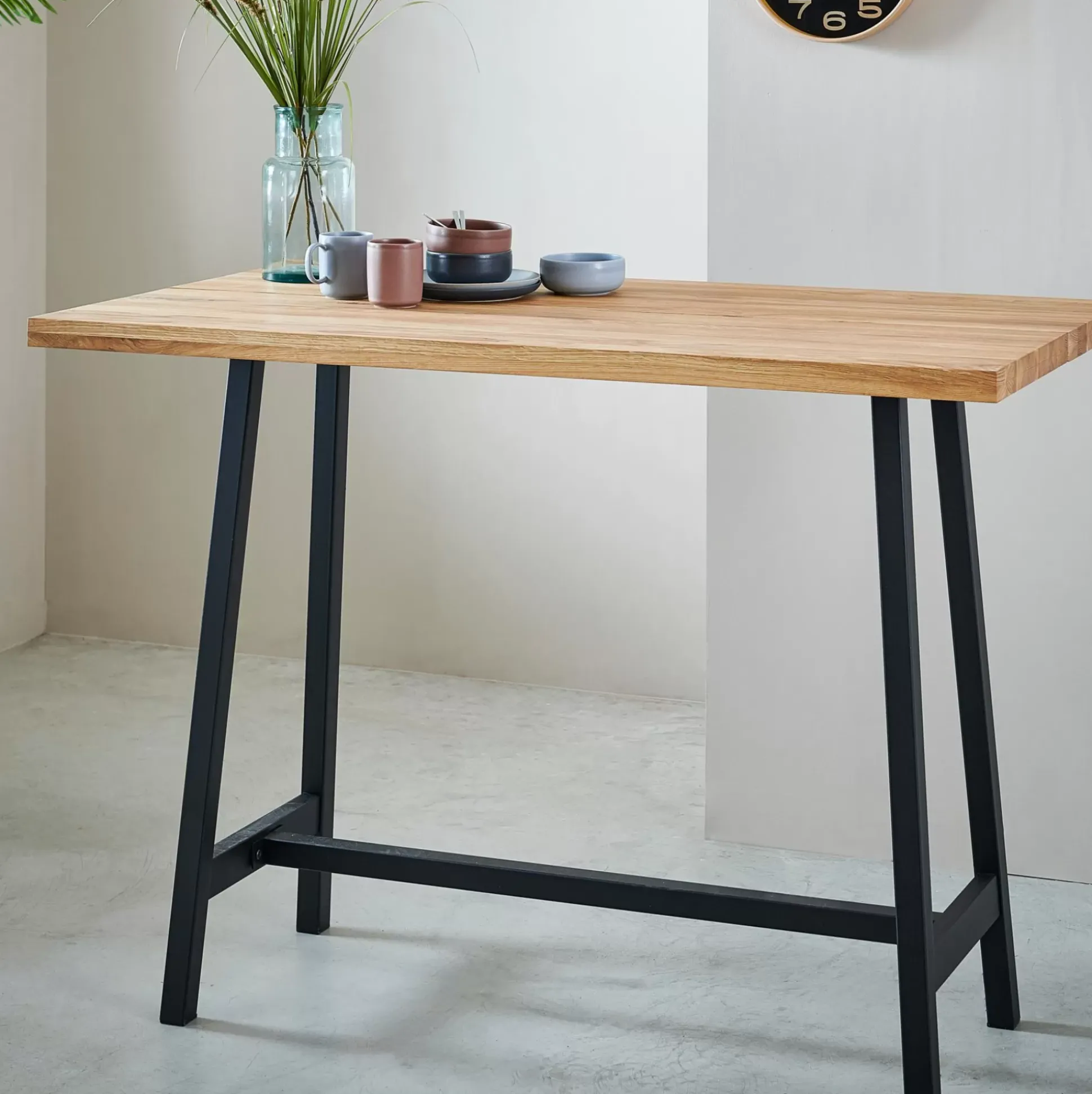 Mesas De Bar<CASA Oak Split Mesa De Bar Natural