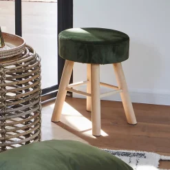 Taburetes<CASA Oscar Taburete Verde Oliva