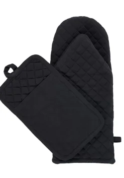 Guantes Horno<CASA Oxford Manopla Negro