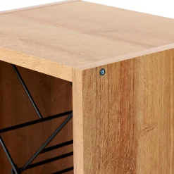 Accesorios Vino<CASA Oxo Botellero Negro, Natural, Multicolor