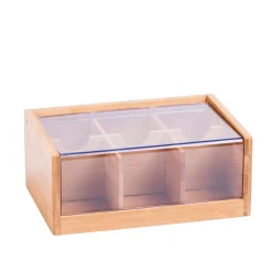 Accesorios De Té<CASA Panda Caja Para Te 6 Compart. Transparente, Natural