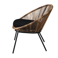 Sillas Lounge<CASA Papayo Silla Lounge Con Cojin Natural