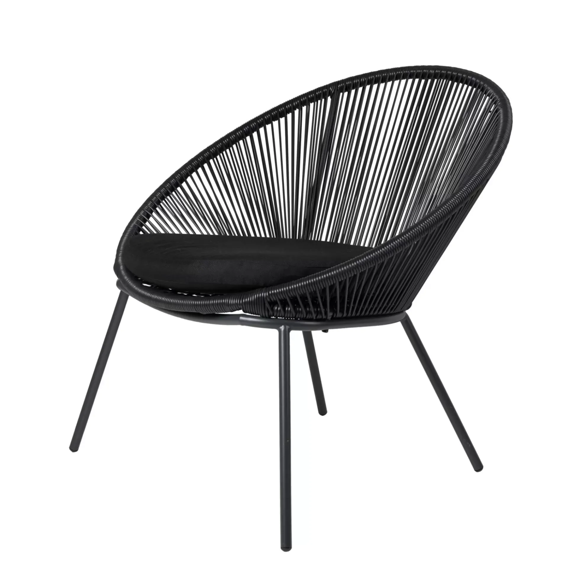 Sillas Lounge<CASA Papayo Silla Lounge Negro