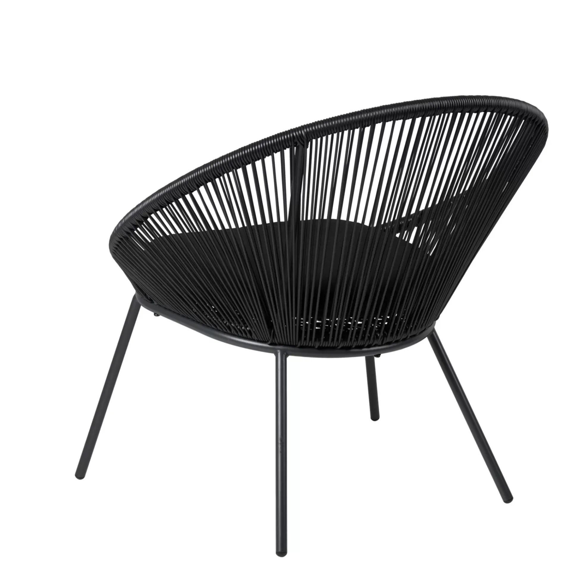 Sillas Lounge<CASA Papayo Silla Lounge Negro