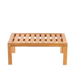 Conjuntos Lounge<CASA Paulette Mesa/Puf Lounge Natural