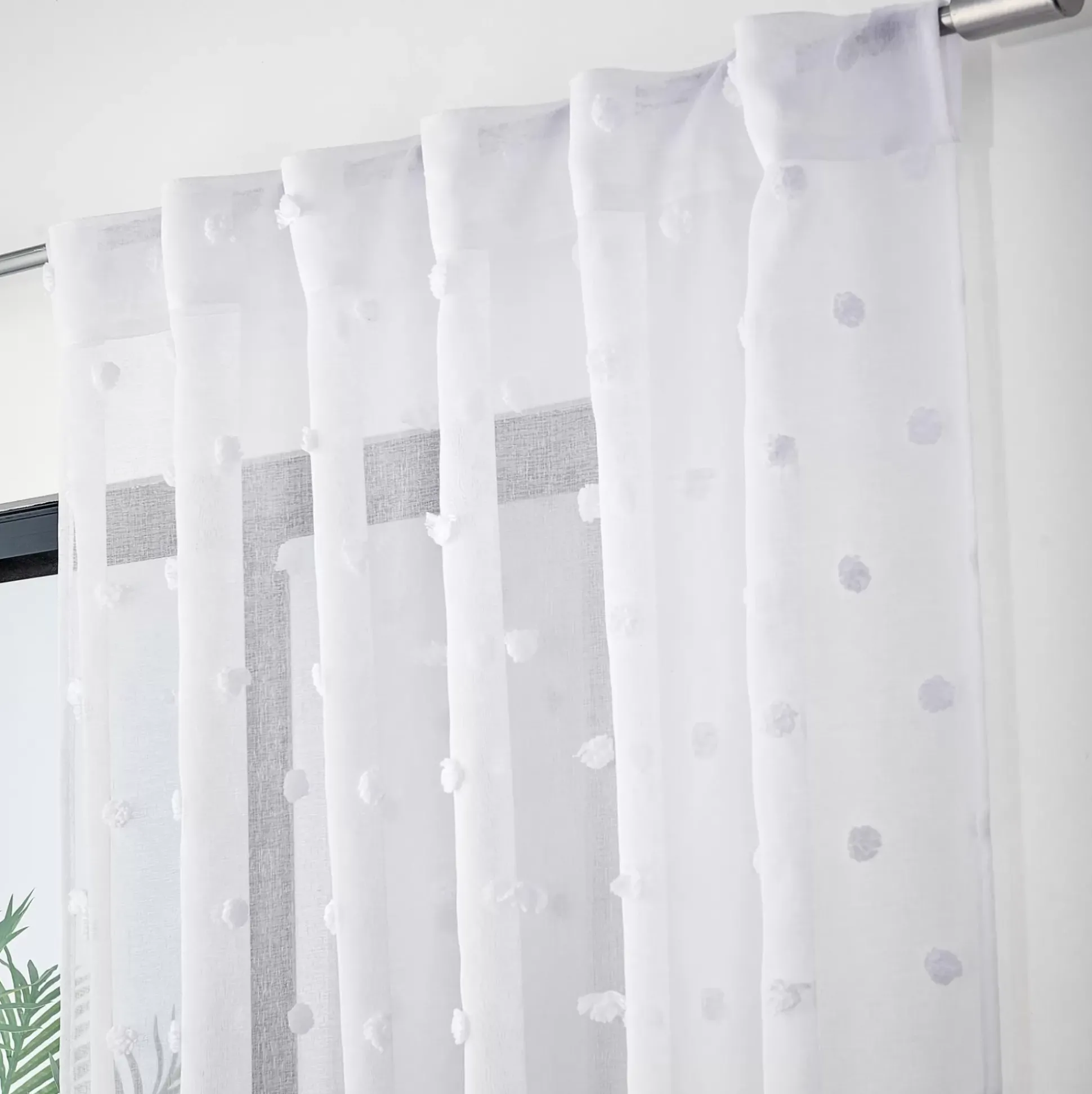 Cortinas<CASA Perle Cortina Blanco