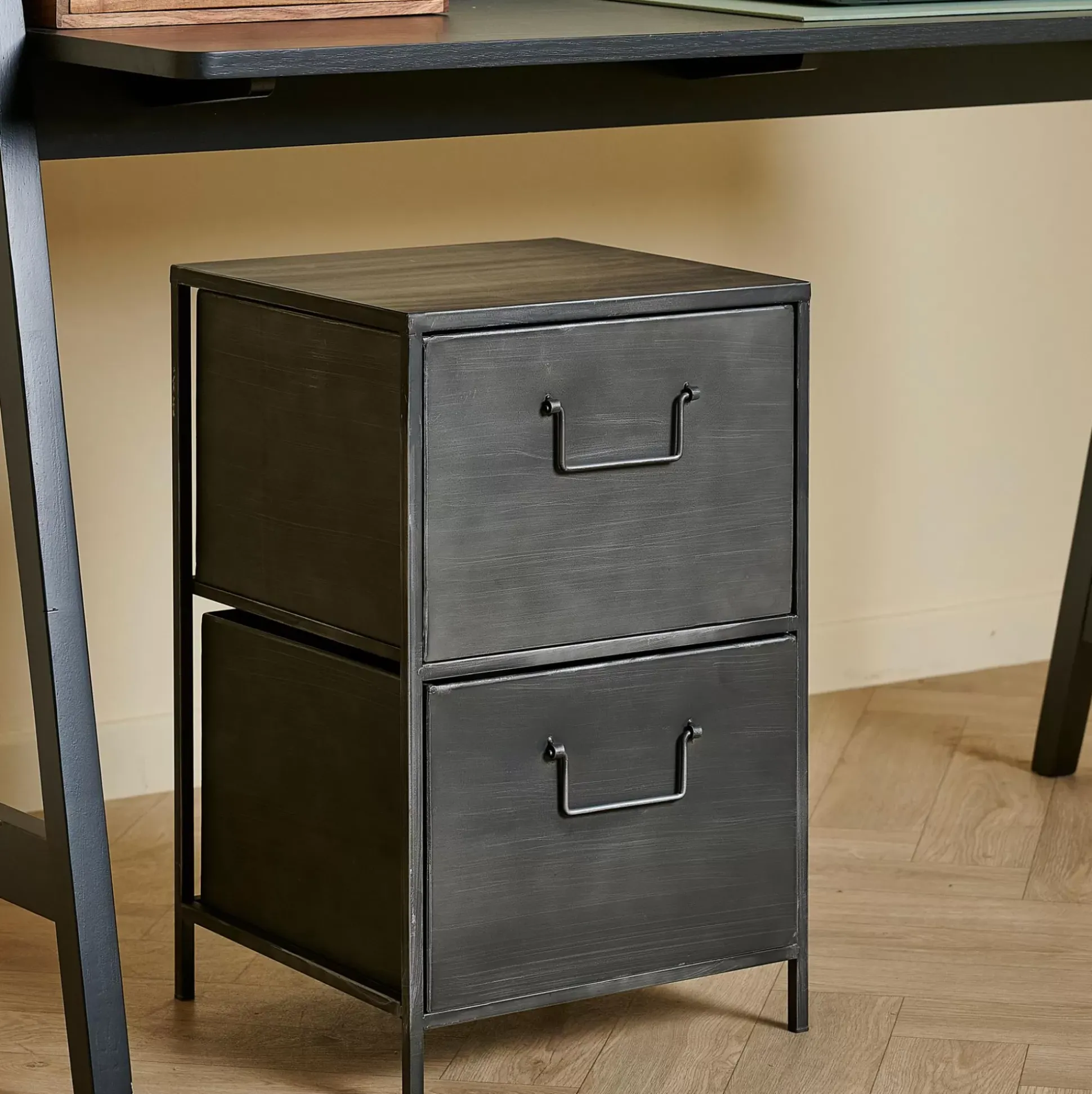 Cajoneras<CASA Pharma Cajonera 2 Cajones Negro