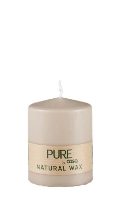Velas<CASA Pure Vela Cilindrica Gris