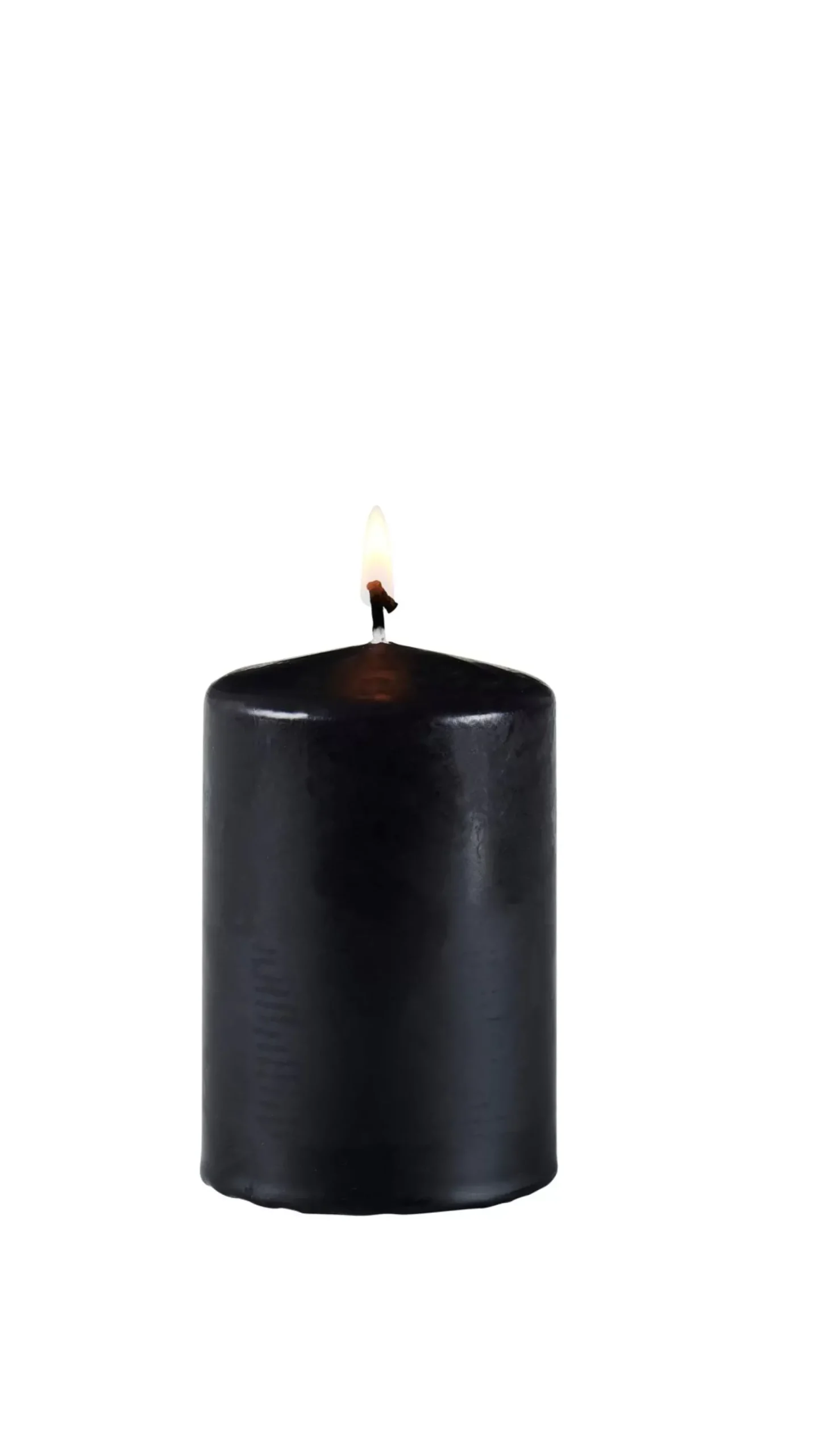 Velas<CASA Pure Vela Cilindrica Negro