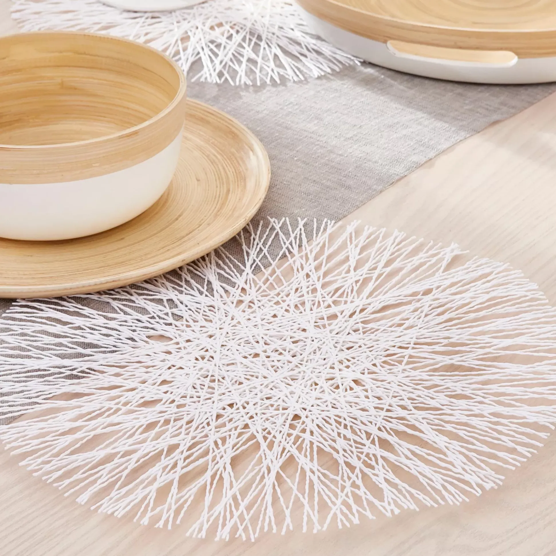 Manteles Individuales<CASA Rami Mantel Individual Blanco