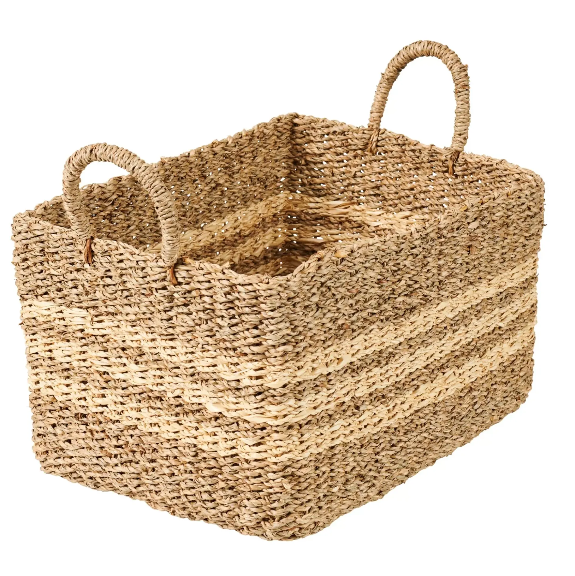 Cestas De Almacenaje<CASA Rayas Cesta M Natural