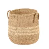 Cestas De Almacenaje<CASA Rayas Cesta M Natural