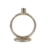 Candelabros<CASA Rings Candelabro Plateado