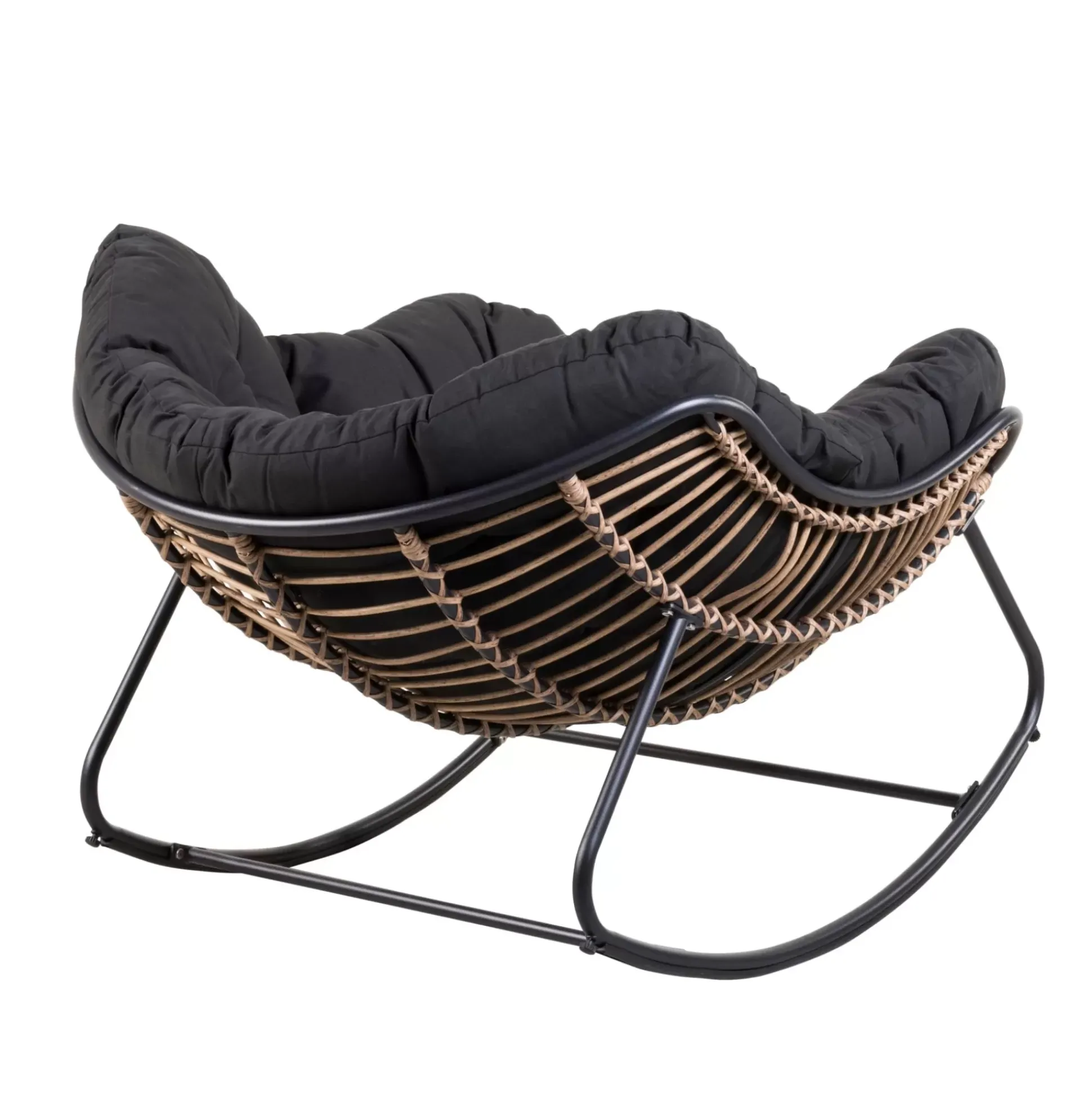 Sillas Lounge<CASA Rocko Mecedora Negro