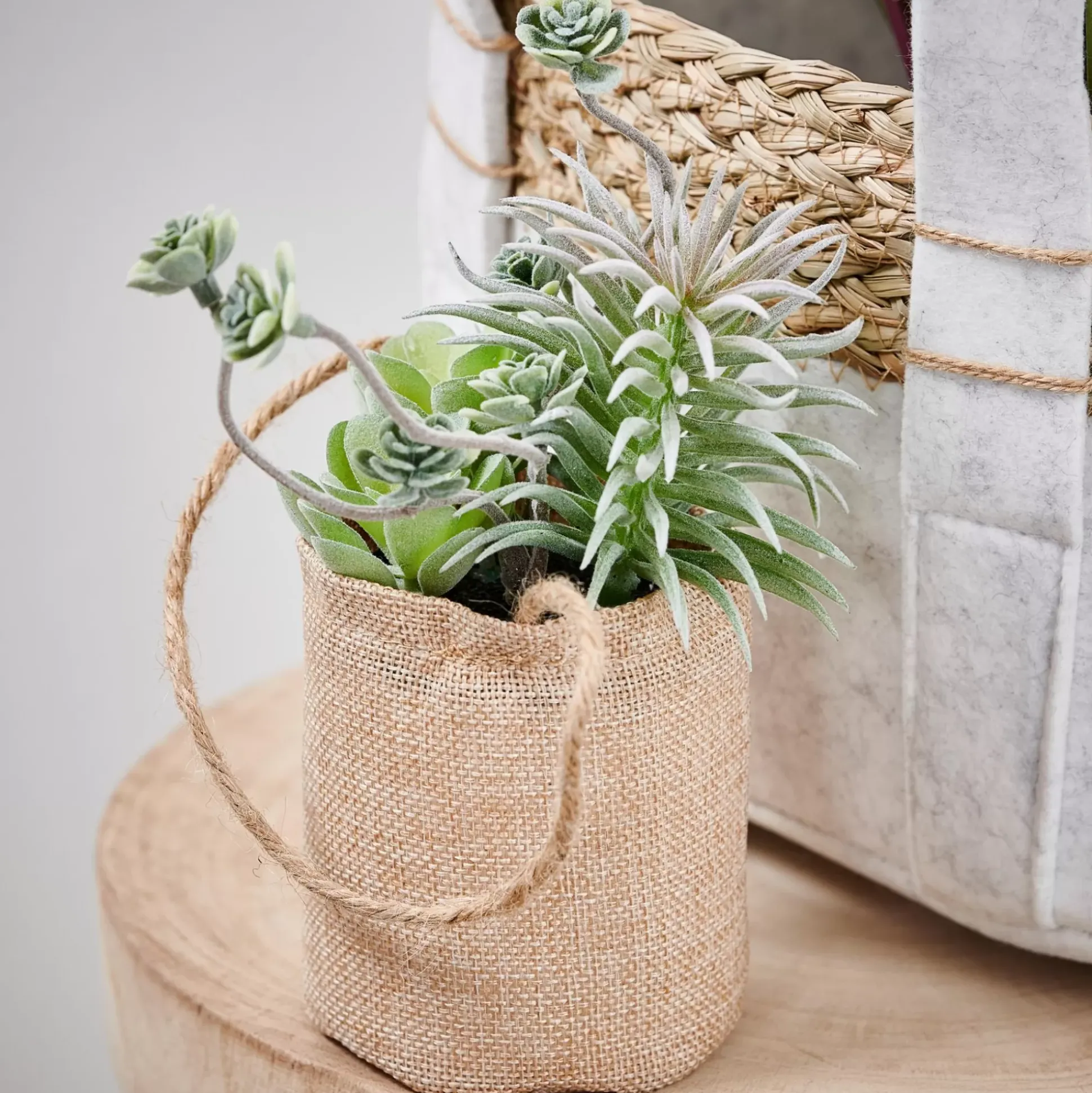 Plantas Artificiales<CASA Rope Planta Artificial Macetero Colg Natural
