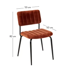 Sillas De Comedor<CASA Roxy Silla De Comedor Ancho Asiento: 46 Cm