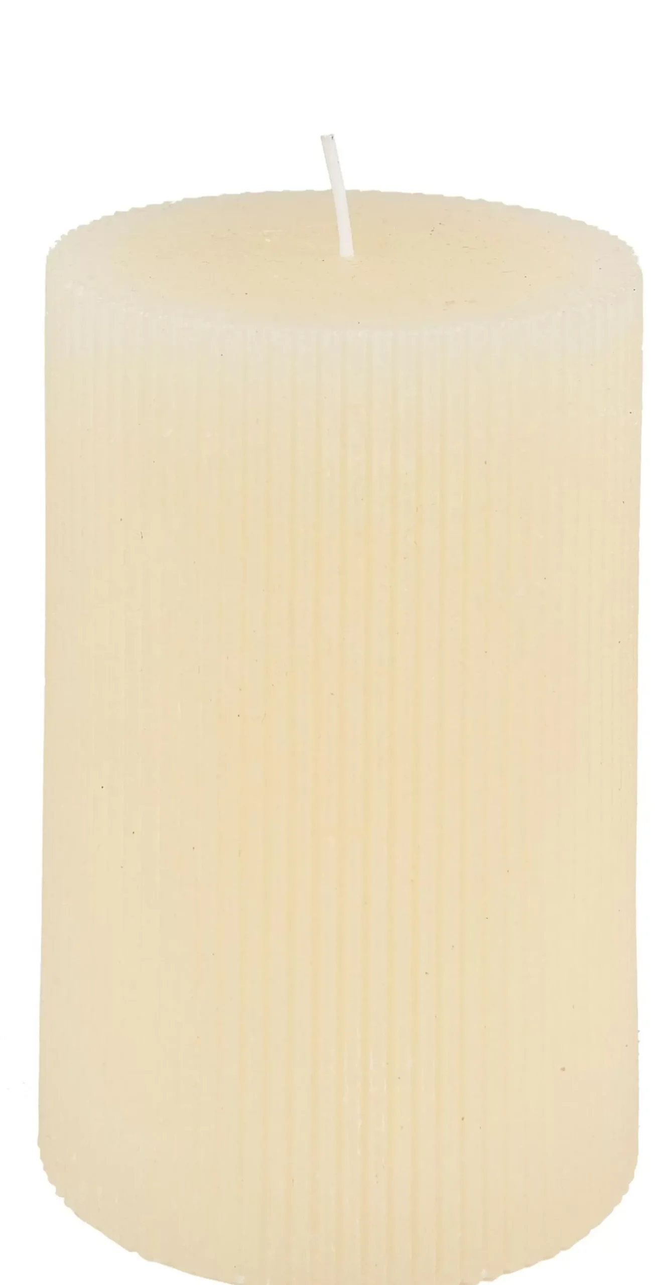 Velas<CASA Rustic Vela Estriada Blanco