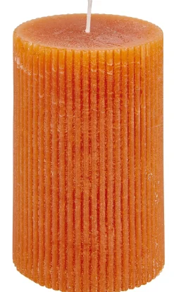 Velas<CASA Rustic Vela Estriada Marron