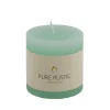 Velas<CASA Rustic Vela Estriada Menta