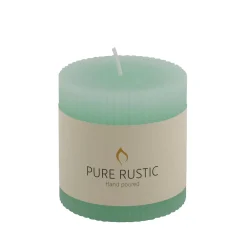 Velas<CASA Rustic Vela Estriada Menta