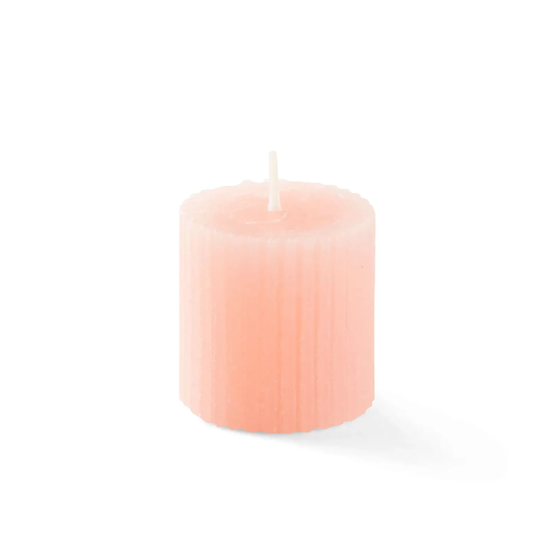 Velas<CASA Rustic Vela Estriada Naranja