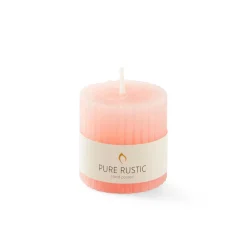 Velas<CASA Rustic Vela Estriada Naranja