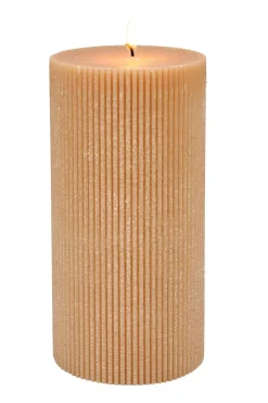 Velas<CASA Rustic Vela Rib Ocre