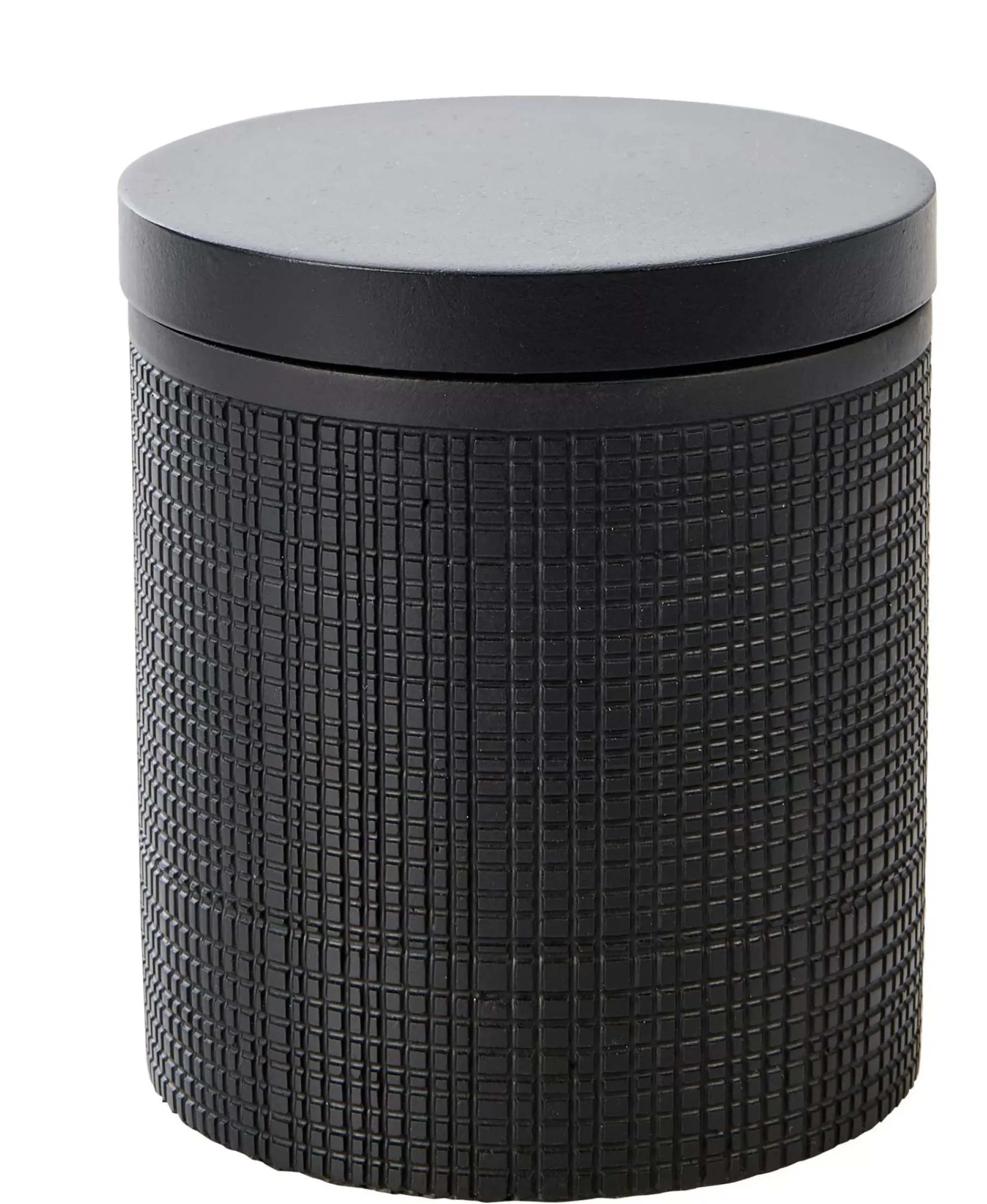 Accesorios De Tocador<CASA Samourai Soporte De Algodones Con Tapa Negro